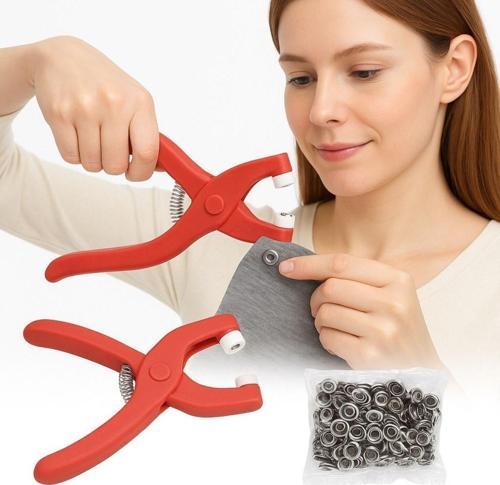 Plastik Çıt Çıt Pensi–Kıyafet, Bebek Önlüğü, Gömlek ve Tekstil Ürünleri İçin Çıtçıt Takma Aleti (5060)