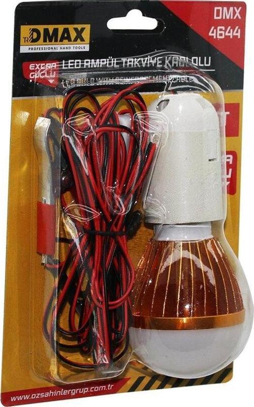 SEYYAR - LED LAMBA AKÜ TAKVİYE KABLOLU= 4MT 12V - 5W (K246)