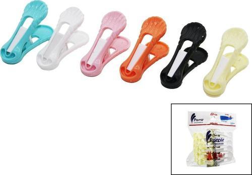 12PCS   YAYSIZ  PLASTİK RENKLİ MANDAL (K246)