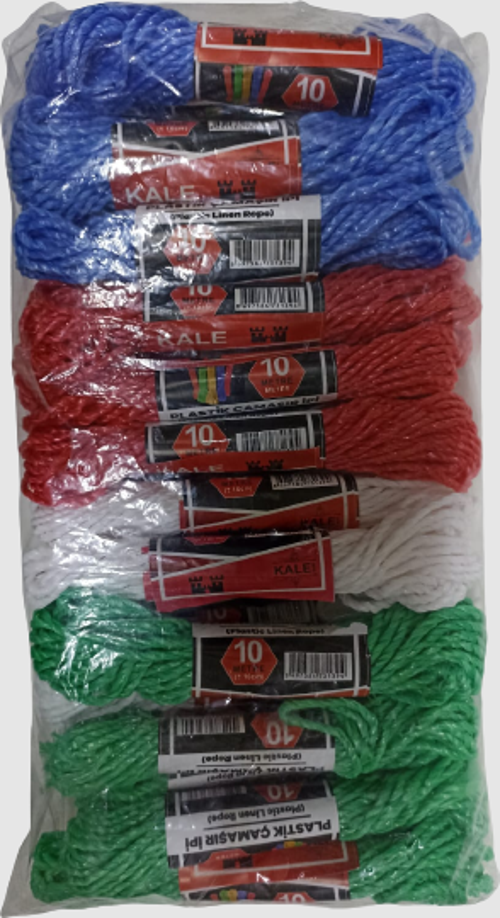 KALE Plastik Çamaşır ipi 10 Metre 24 Adet