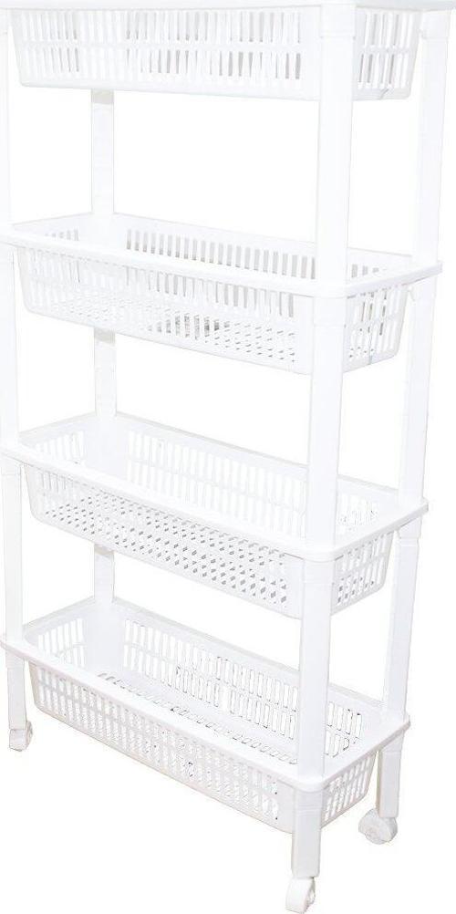 4 KATLI DÜZENLEYİCİ - RAF ÜNİTESİ TEKERLEKLİ 510X205X945MM (K246)
