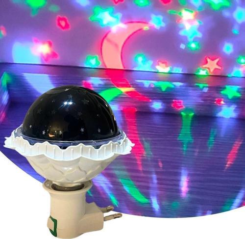 Kristal Gökyüzü Modlu Yıldızlı Hareketli 360 Derece Dönen Kristal Led Ampül (K246)