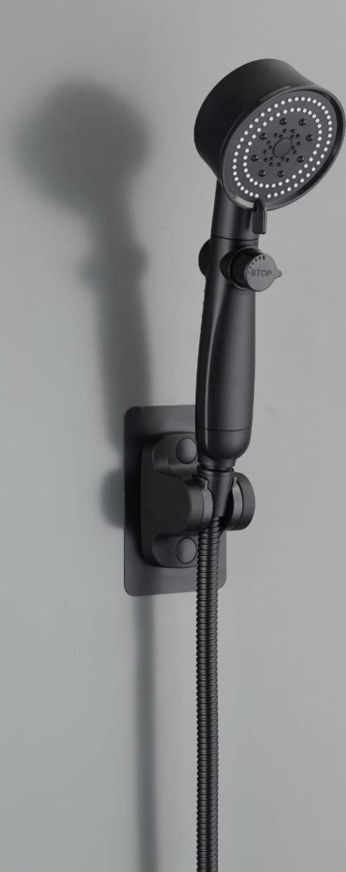 ROYAL SİYAH PERVANELİ KADEMELİ STOPLU  DUŞ BAŞLIK (81)