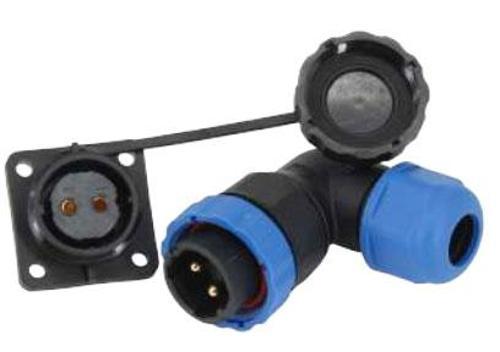 SD28 SU GEÇİRMEZ 2 PİN 28 MM YUVARLAK KONNEKTÖR (90&deg; DİRSEK) (81)