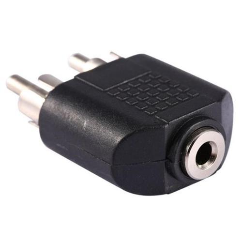 3.5 MM STEREO DİŞİ / 2 RCA ERKEK ÇEVİRİCİ JACK (K246)