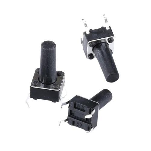 TACT SWITCH ŞASELİ 6X6X7MM IC-200 (C9 BUTON) (K246)