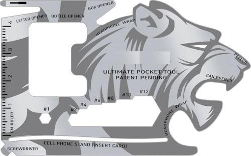 18 Fonksiyonlu Cüzdan İçi Aslan Tasarımlı Kart Acil Durum Kiti