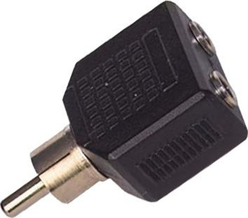 1 RCA ERKEK / 3.5 MM STEREO 2 DİŞİ ÇEVİRİCİ JACK (81)