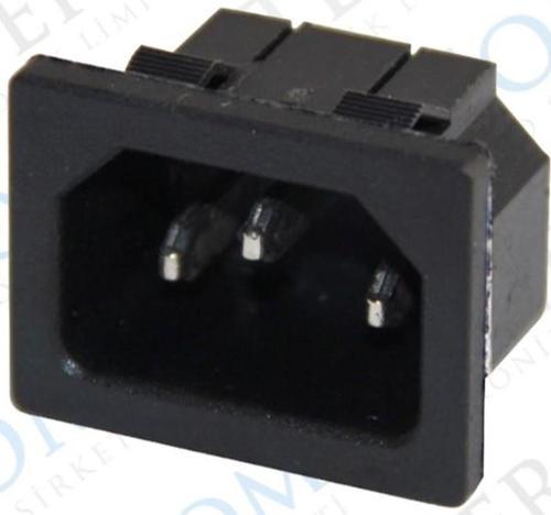 C14 POWER SOKET ERKEK KULAKSIZ AS-04 (IC-212B) (K246)