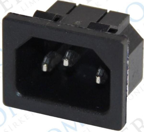C14 POWER SOKET ERKEK KULAKSIZ AS-04 (IC-212B) (K246)