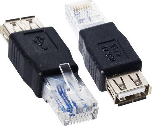 RJ 45 ERKEK USB A DİŞİ ETHERNET ÇEVİRİCİ JACK FİŞ (81)