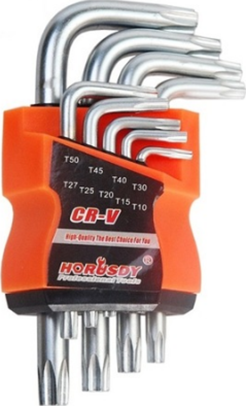 9 ADET  İYİ CRV KISA YILDIZ ALYAN TORX KEY SET (81)