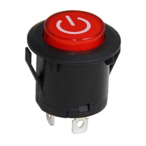 26MM YAYLI ROCKER BUTON IŞIKLI POWER SİMGELİ (IC-180E) (K246)