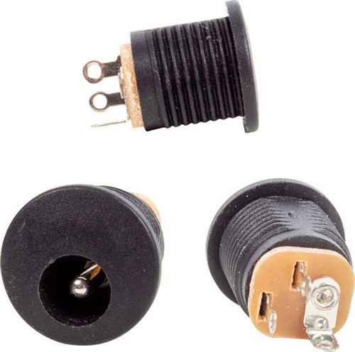 ADAPTÖR FİŞİ YUVARLAK SOMUNLU ŞASE 2.1MM (IC-257) (81)