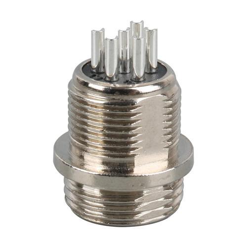 6 PİNLİ MINI MAYK FİŞ ERKEK ŞASE (K246)