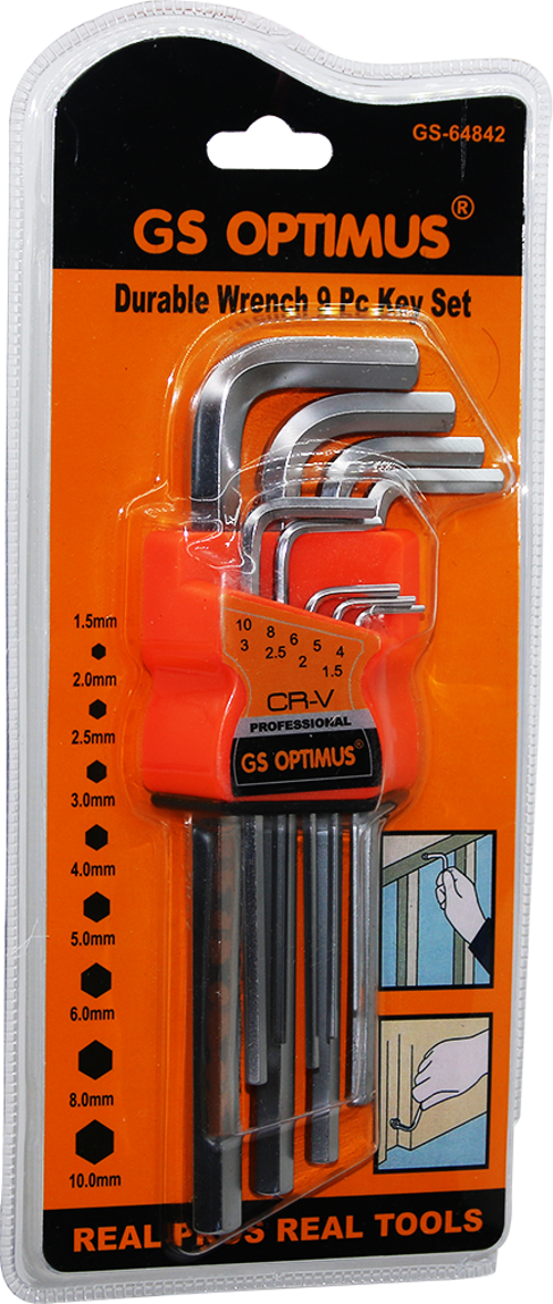 9 ADET  KROM UZUN - DÜZ ALYAN 180MM (81)