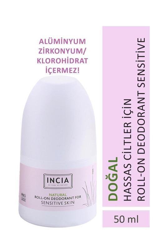 %100 Doğal Roll On Deodorant Hassas Ciltler İçin Ter Kokusu Önleyici Leke Yapmayan 50 ml