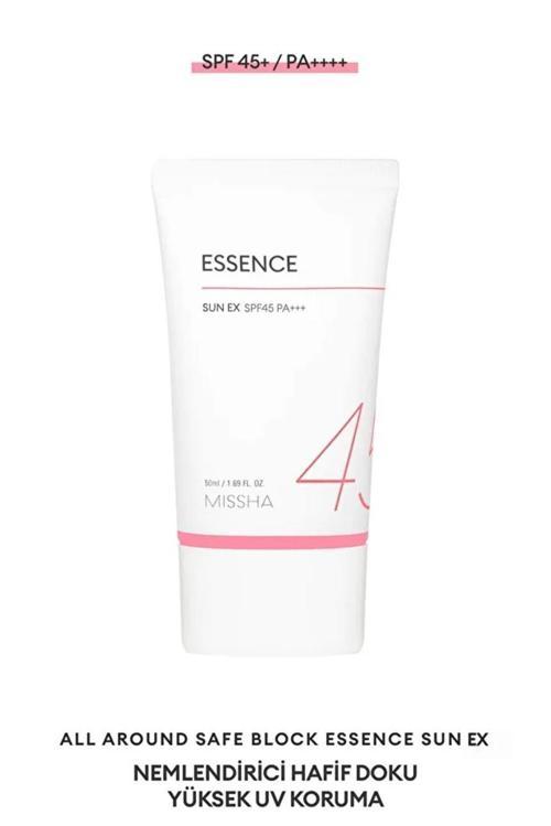  Aydınlatıcı ve Nemlendirici Güneş Kremi All Around Safe Block Essence Sun EX SPF45/PA+++ 50ml