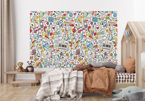 Müzik Sütüdyosu Poster Duvar Kağıdı-5701