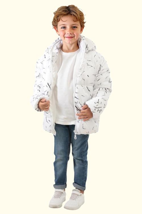 Spor Erkek Spor Çocuk Çıkabilir Kapüşonlu Su ve Rüzgar Geçirmez Cepli Mont & Kaban & Parka