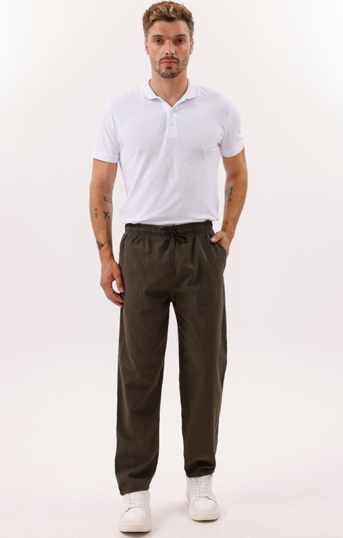 Erkek Keten Bol Kesim Pantolon