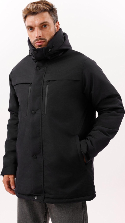 Erkek Polarlı Kürklü Su Ve Rüzgar Geçirmez Kapüşonlu Kışlık Mont & Kaban & Parka