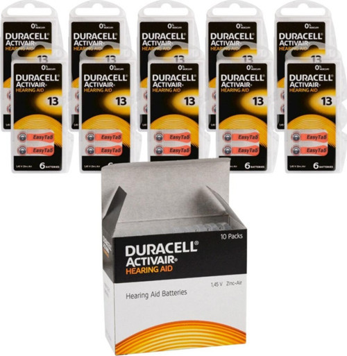 13 Numara İşitme Cihazı Pili 10 X 6 Lı Paket 60 Adet Pil , Pr48 Kulaklık Pili