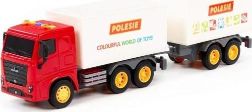 Sürtmeli Çift Dorse Tır Kırmızı Kabin - POL-96371