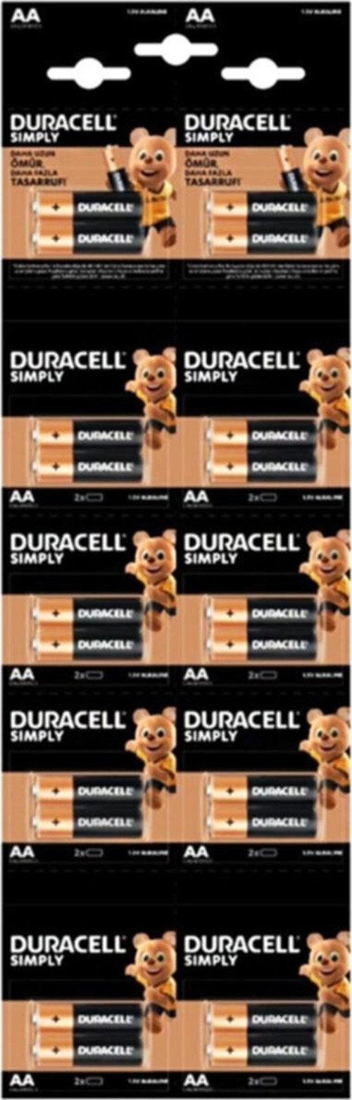 Aa Kalem Pil 20'Li Kartela 2'Li Yırtmalı Paket Fiyat