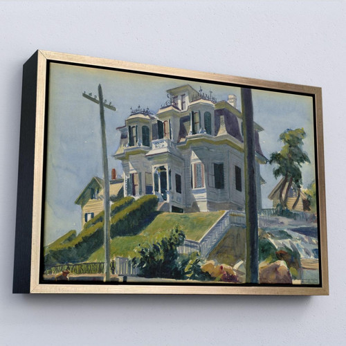 Çerçeveli Edward Hopper, Haskell'S House - Haskell'İn Evi Tablosu-7078