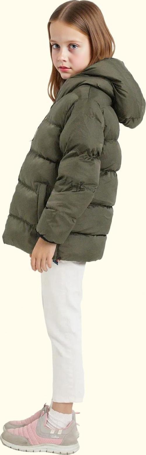 Kız Çocuk Polarlı Kürklü Kapüşonlu Su Geçirmez Rüzgara Dayanıklı Şişme Kışlık Mont