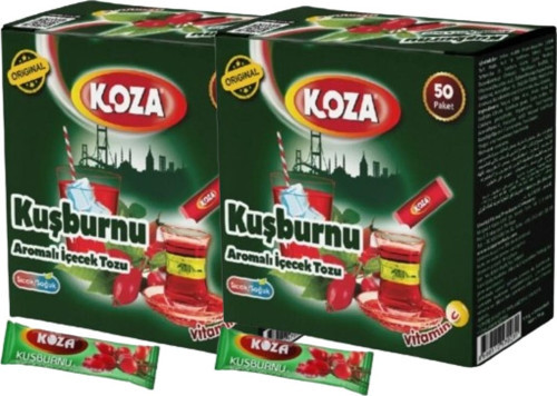 Kuşburnu Aromalı 50 Paket Tek Içimlik Içecek Tozu * 2 Adet