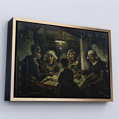 Çerçeveli Vincent Van Gogh Patates Yiyenler Tablo - The Potato Eaters By-7169