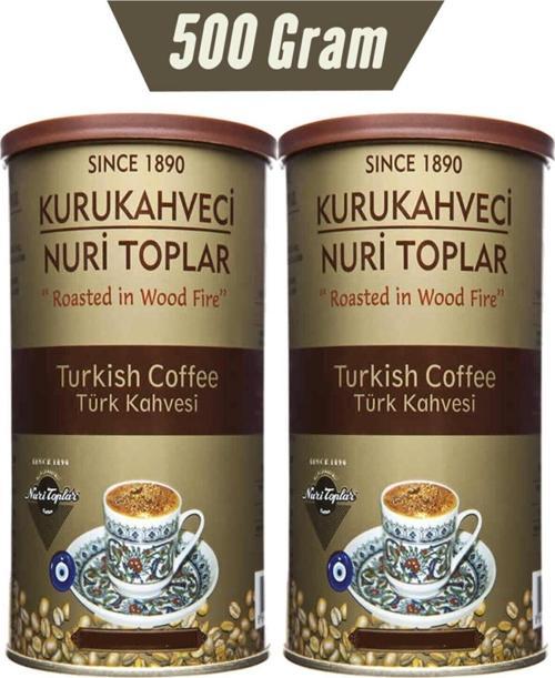 Yuvarlak Teneke Kutuda Türk Kahvesi 2X250 Gr Kuru Kahve
