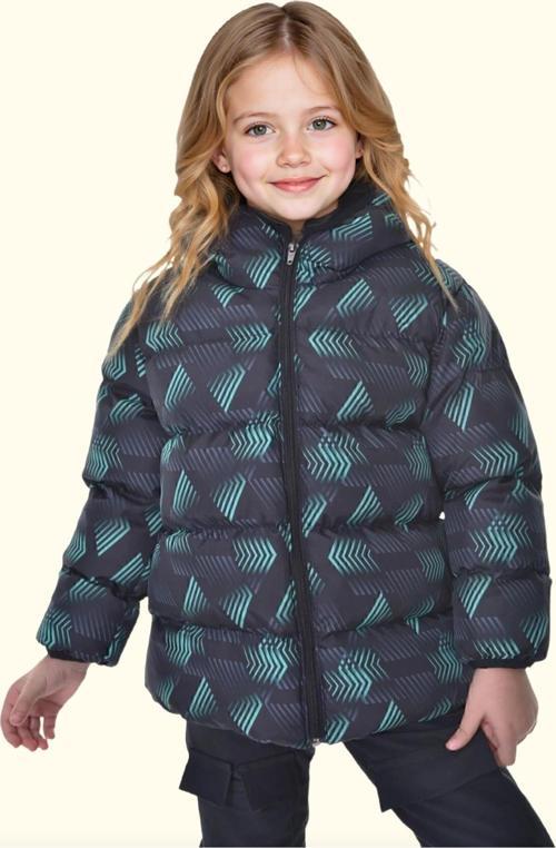 Spor Erkek Spor Çocuk Dijital Desen Polar Su ve Rüzgar Geçirmez Kapüşonlu Mont