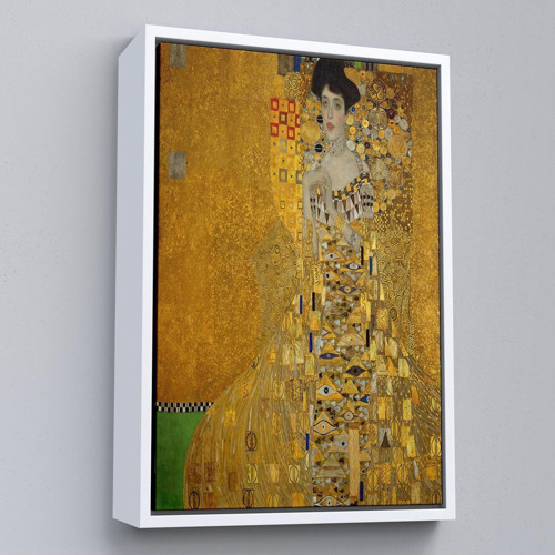 Çerçeveli Gustav Klimt - Adele Bloch-Bauer I'İn Portre Tablosu-7378