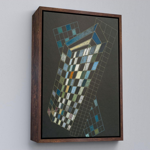Çerçeveli Wassily Kandinsky - Küçük Uçaklar Tablosu-7494