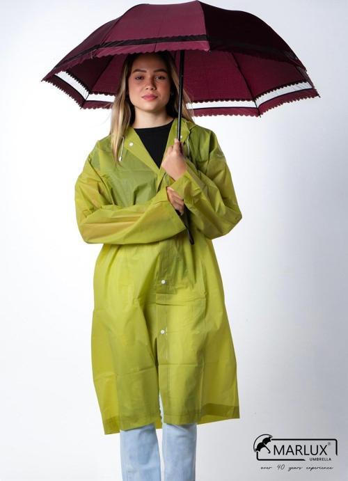 Bordo Dantelli Kadın Şemsiye M21Mar107R003