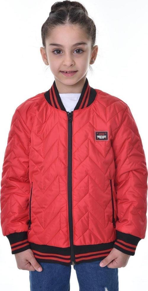 Kız Çocuk Kolej Yaka Astarlı Su Ve Rüzgar Geçirmez Fermuarlı Mont Ceket