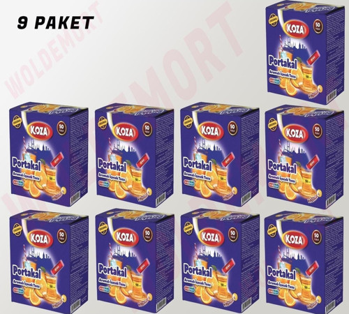 Portakal Aromalı Tek Içimlik Içecek Tozu Seti 9 Paket