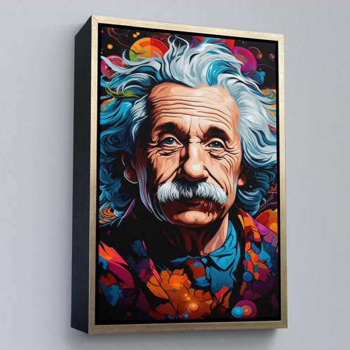 Çerçeveli Albert Einstein Tablo-7827