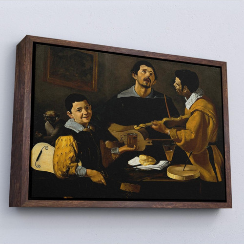 Çerçeveli Diego Velazquez - Üç Müzisyen Tablo - Three Musicians-7147