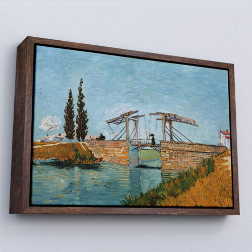 Çerçeveli Vincent Van Gogh Arles'Taki Langlois Köprüsü Tablo - Langlois Bridge At Arles-7171