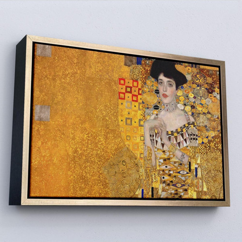 Çerçeveli Gustav Klimt - Altınlı Kadın Tablosu - The 'Woman İn Gold'-7088