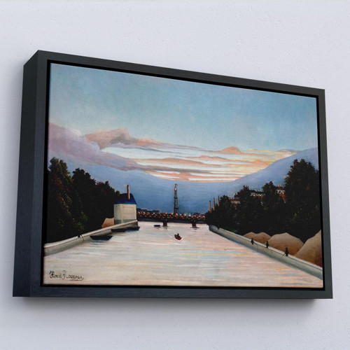 Çerçeveli Henri Julien Félix Rousseau - The Eiffel Tower Eyfel Kulesi Tablosu-7042