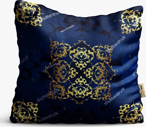 Kırlent Kılıfı 42x42cm Dekoratif Kırlent Yastık Kılıfı Osmanlı Tasarım Modeli Otm 13