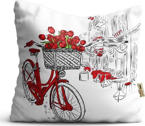 Kırlent Kılıfı 42x42cm Dekoratif Kırlent Yastık Kılıfı Yeni Sezon Bisikleti Modeli Bf 03