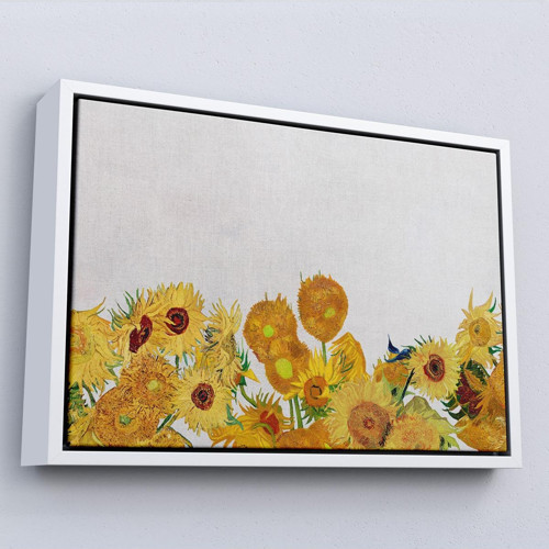 Çerçeveli Vincent Van Gogh - Ayçiçekleri Tablo-7149