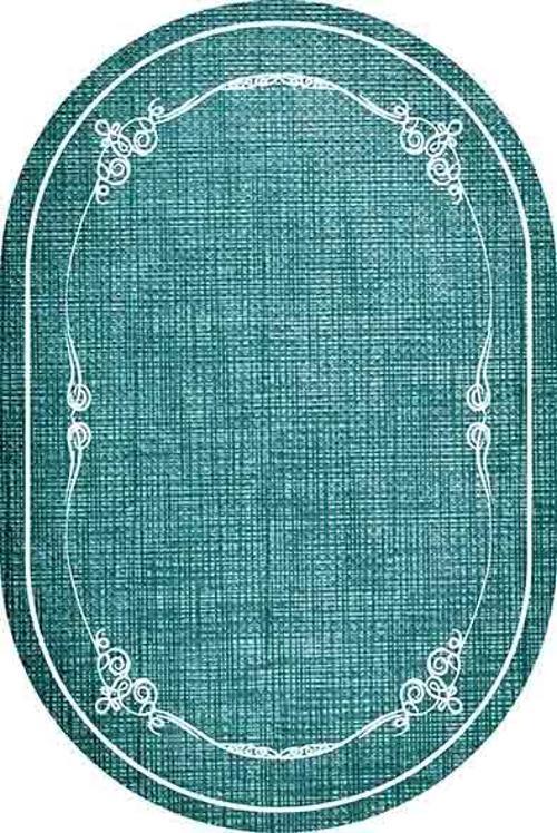 Oval Paspas Saçaklı Paspas Püsküllü Süngerli Hol Banyo Paspası 40x60cm Yeni Sezon 0414