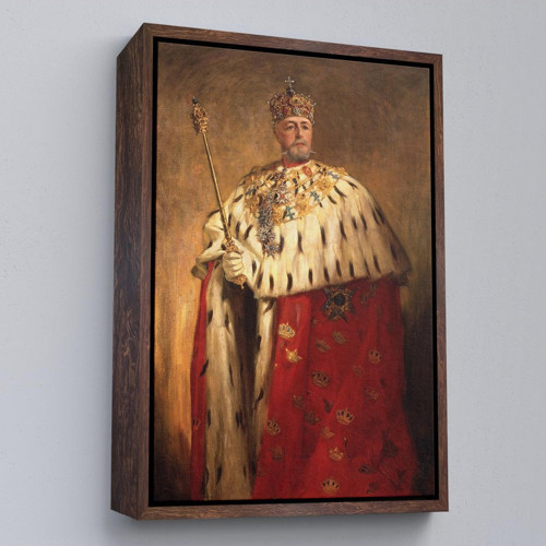 Çerçeveli Oscar Frederick Iı'Nin Portre Tablo-8037